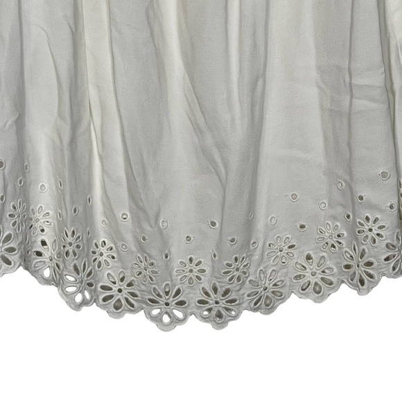 Daniel Cremieux Blouse Top Size Small White With Floral Lace Rayon Womens - Picture 4 of 8